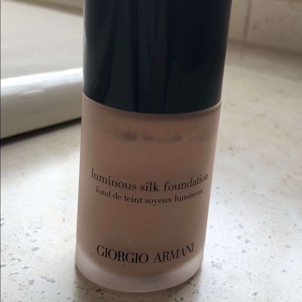 Georgia Armani luminous silk foundation.  3.75